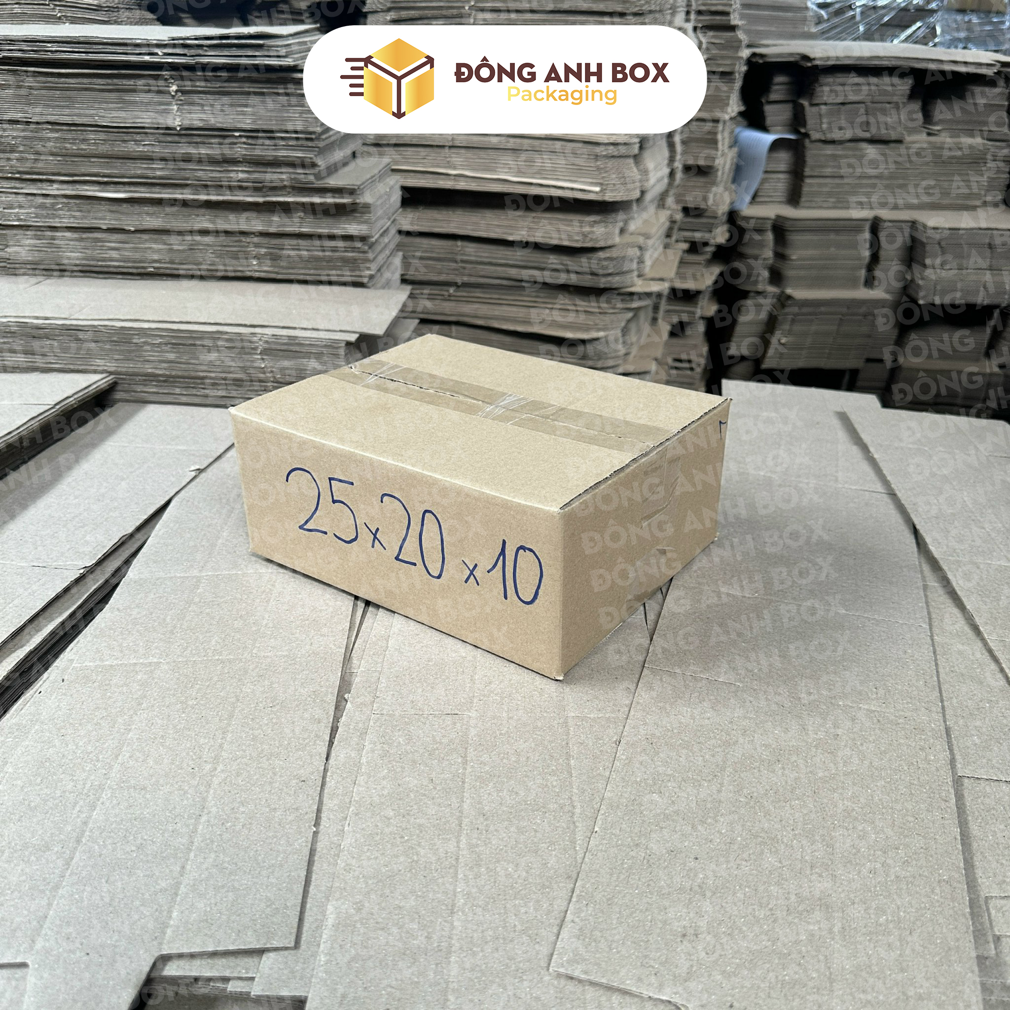 Hộp Carton Ship COD Size 25x20x10cm