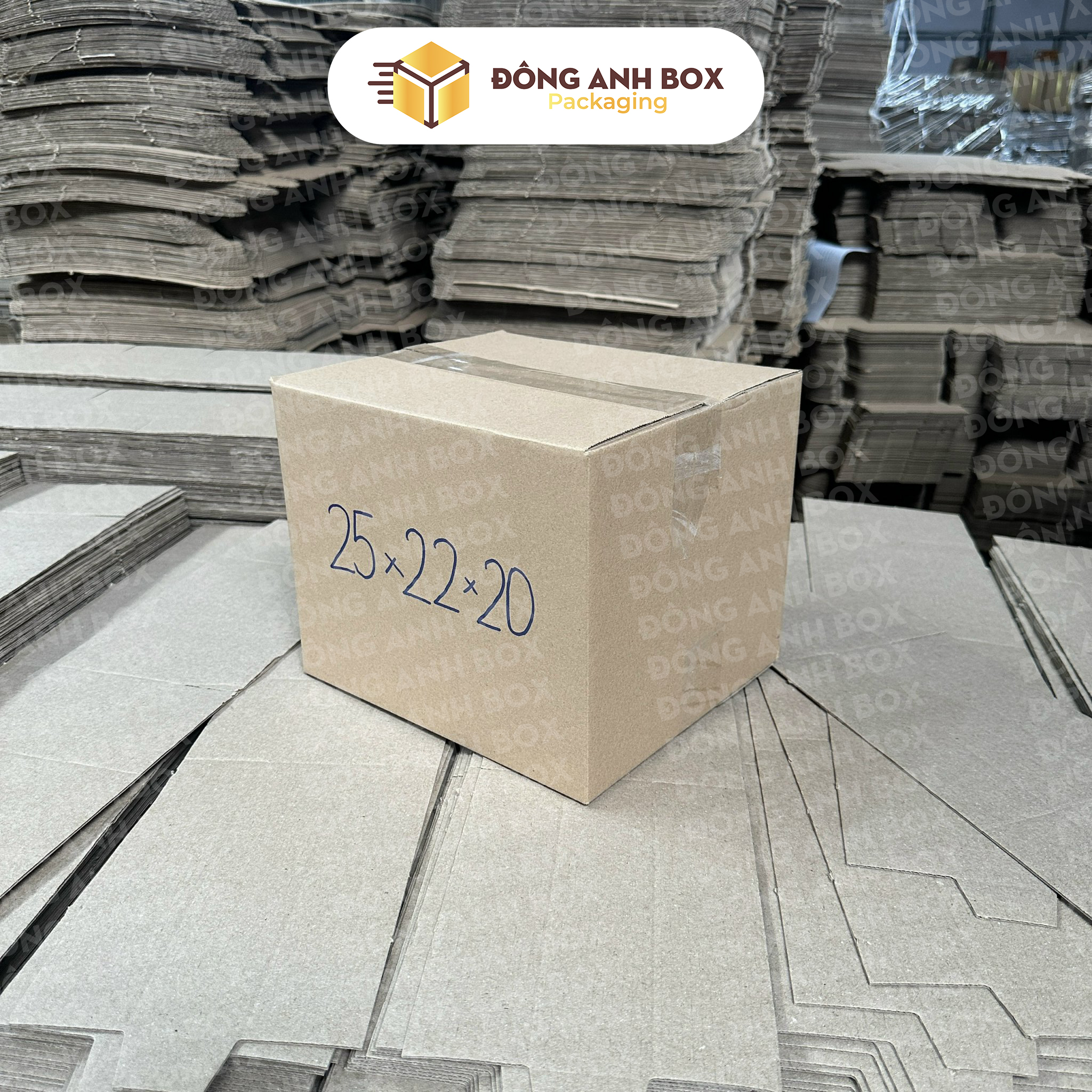 Hộp Carton Ship COD Size 25x22x20cm