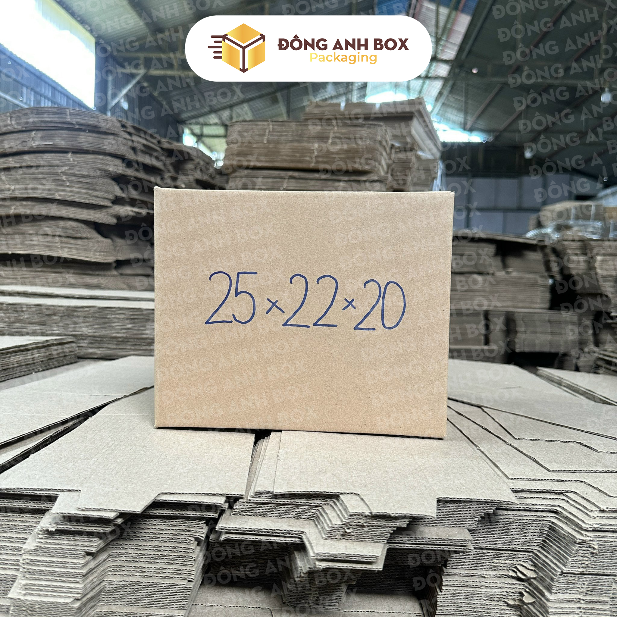 Hộp Carton Ship COD Size 25x22x20cm - Ảnh 2