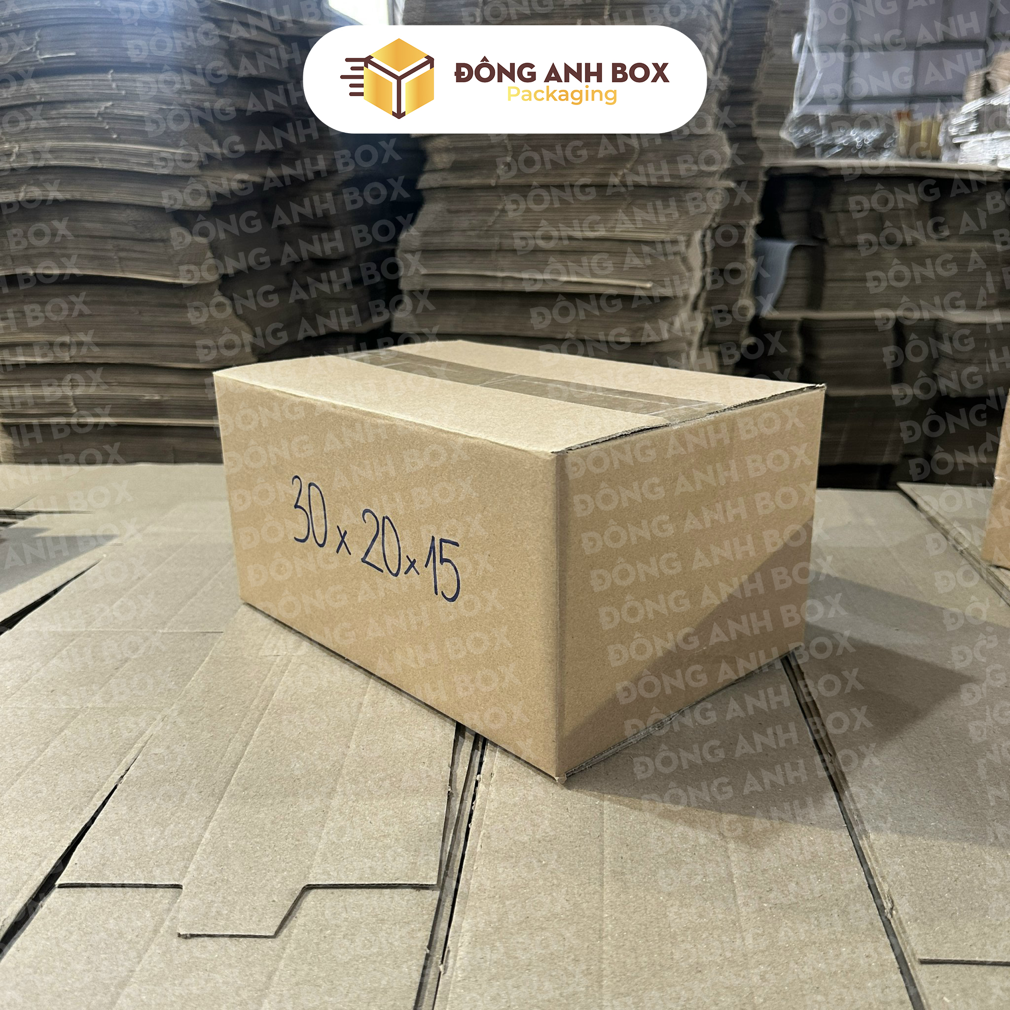 Hộp Carton Ship COD Size 30x20x15cm