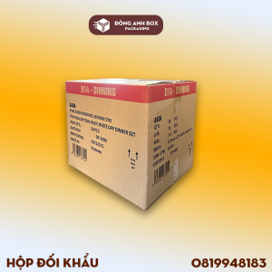 Hộp carton 5 lớp sóng BC 2 mặt nâu in 2 màu