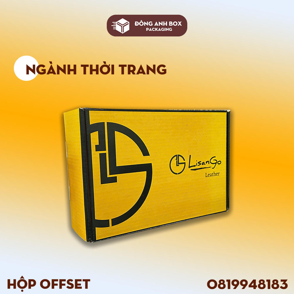 Hộp Offset 3 lớp D250 bồi sóng ngành thời trang